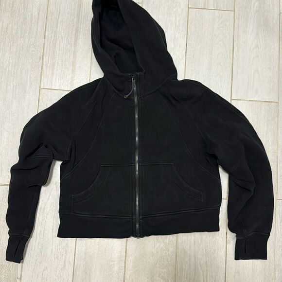 Lululemon black XS/S scuba zip up - Picture 1 of 6